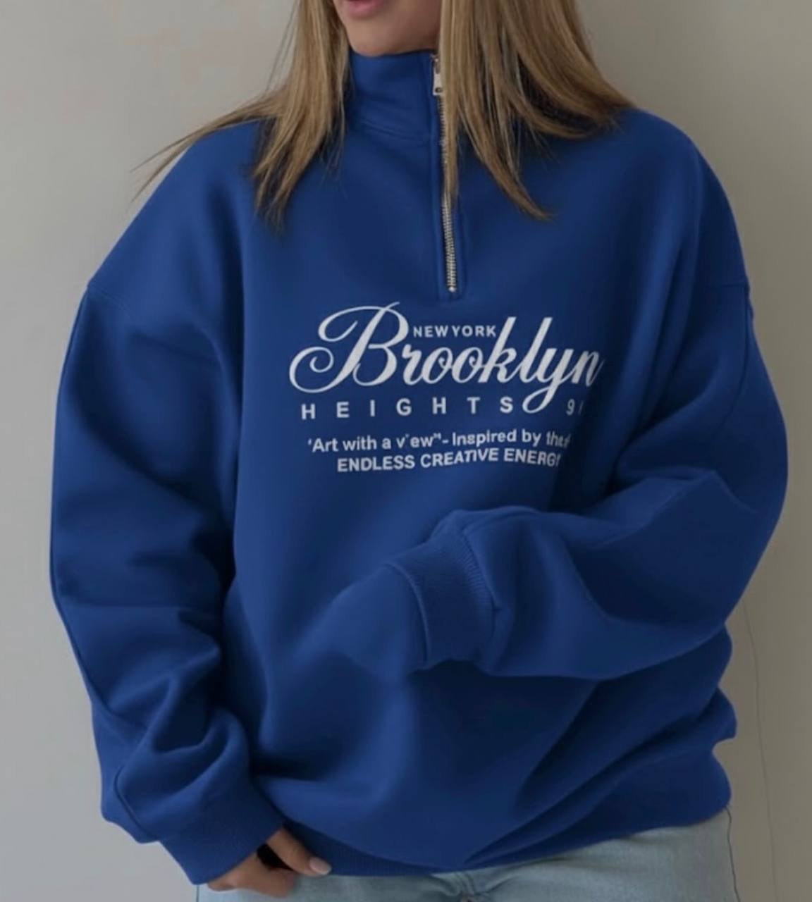 دورس نیم زیپ Brooklyn ترند رنگبندی دخترانه زنانه
